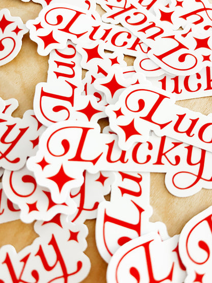 Lucky Vinyl Sticker