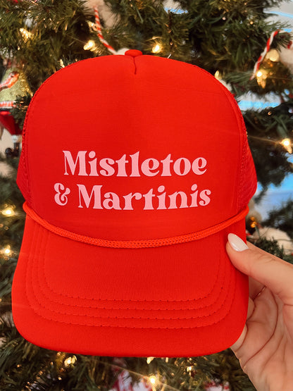 Mistletoe &amp; Martinis Foam Trucker Hat