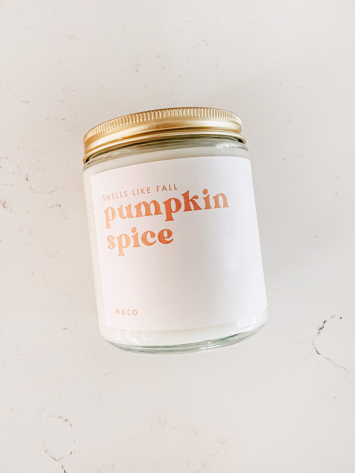 Pumpkin Spice Glass Candle