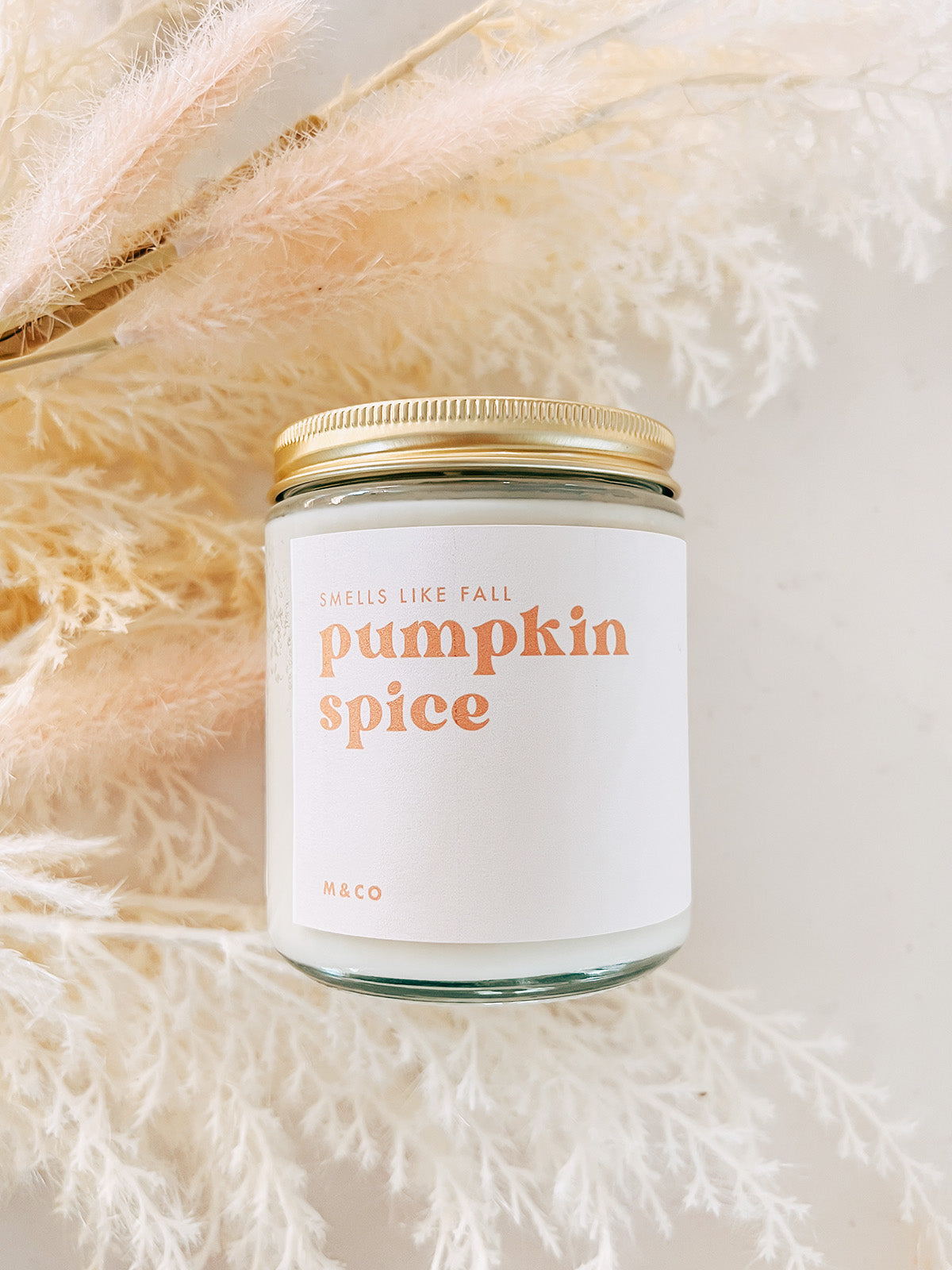 Pumpkin Spice Glass Candle