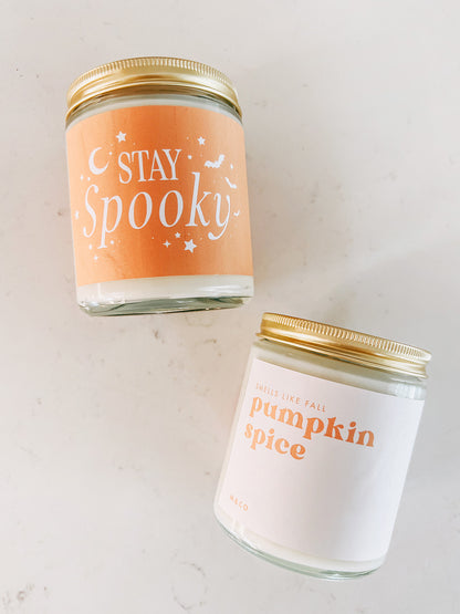 Pumpkin Spice Glass Candle