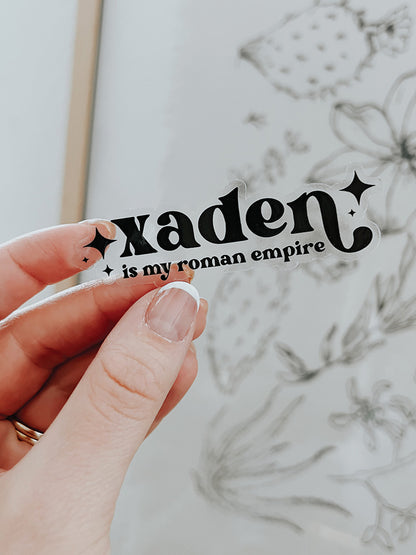 Xaden is My Roman Empire Vinyl Sticker