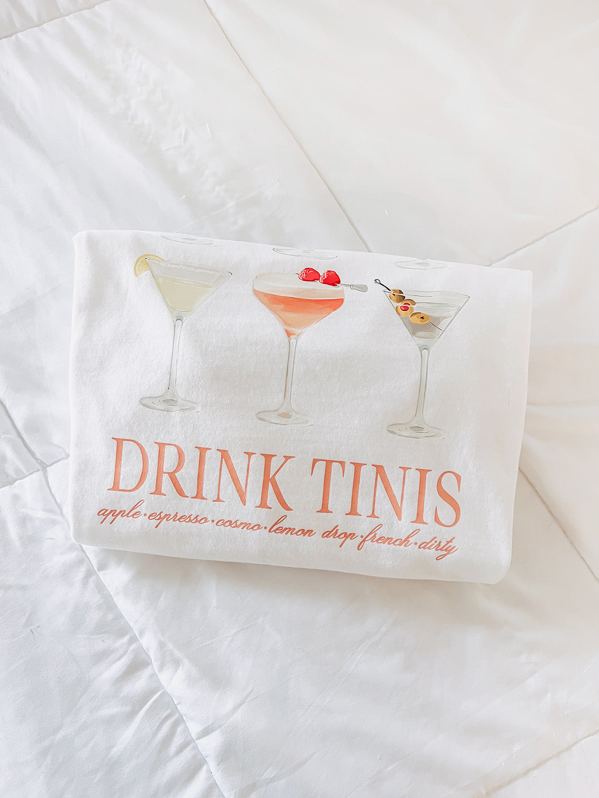 Save Water Drink Tinis Graphic Tee