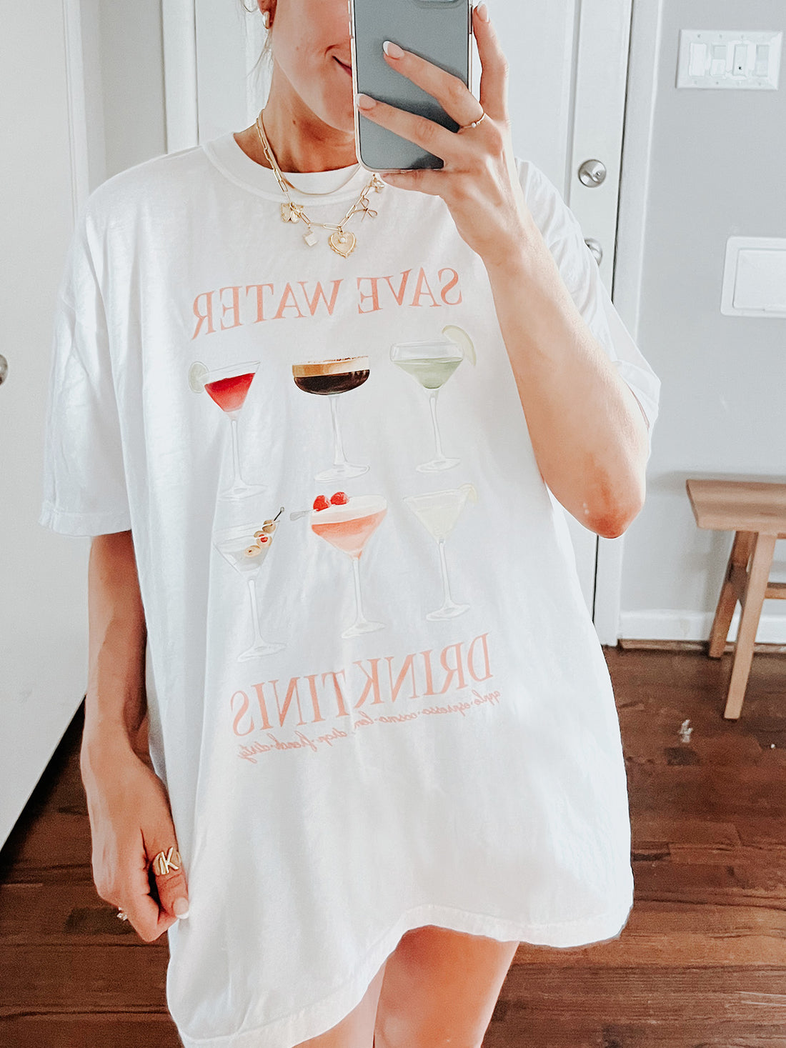 Save Water Drink Tinis Graphic Tee