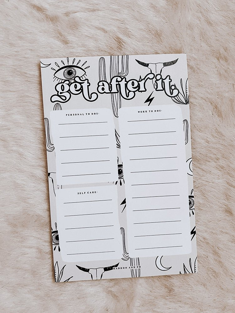 Get After It Notepad